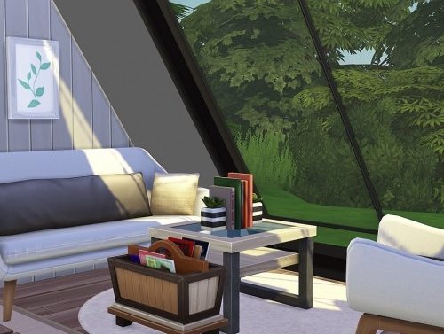 TINY MODERN A-FRAME HOME at Aveline Sims