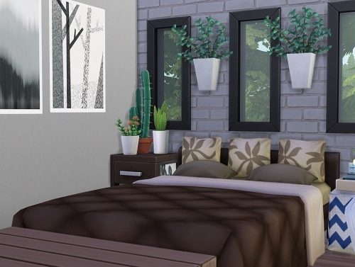 TINY MODERN A-FRAME HOME at Aveline Sims