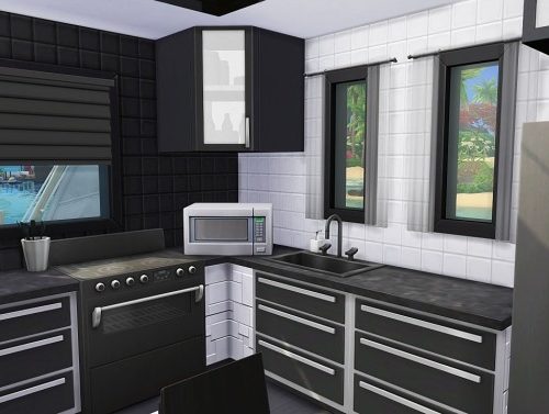 TINY MODERN A-FRAME HOUSE at Aveline Sims
