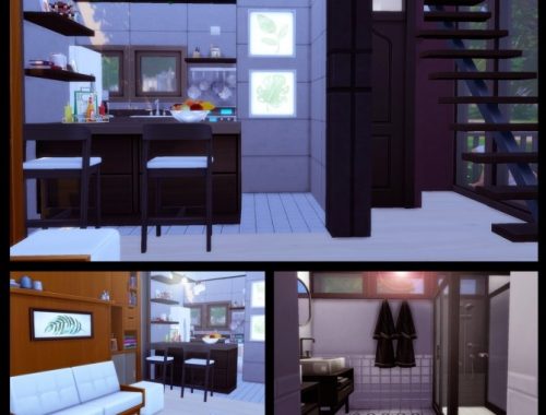 Tiny Modern House at Lily Sims