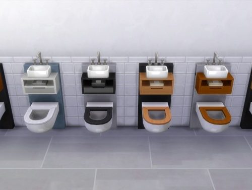 Tiny Spa Toilet/Sink Combo by K9DB at Mod The Sims