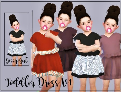 Toddler Dress V1 - GossipGirl