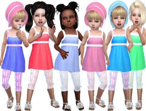 Toddler dress with pants