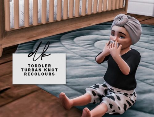 Toddler Turban Knot Recolours at DK SIMS