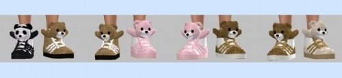 TOKSIK’S BEAR SNEAKERS/SLIPPERS at Sims4Sue
