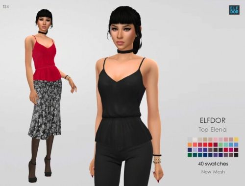Top Elena at Elfdor Sims