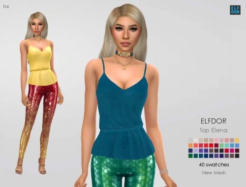 Top Elena at Elfdor Sims
