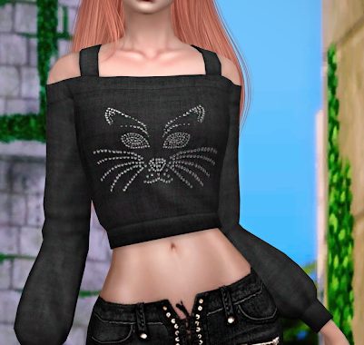 Top Open Shoulder at Jenni Sims