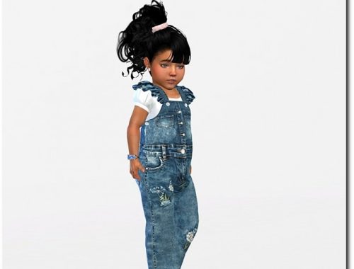 Top, Ruffle Jumpsuit and shoes at Sims4-Boutique