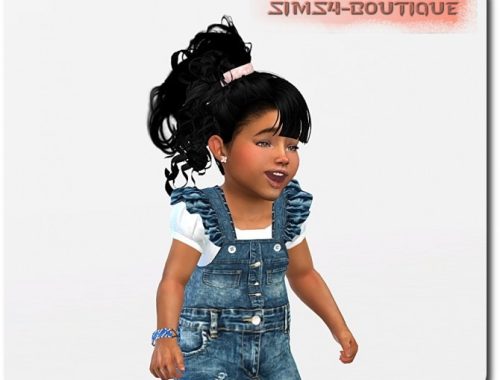 Top, Ruffle Jumpsuit and shoes at Sims4-Boutique