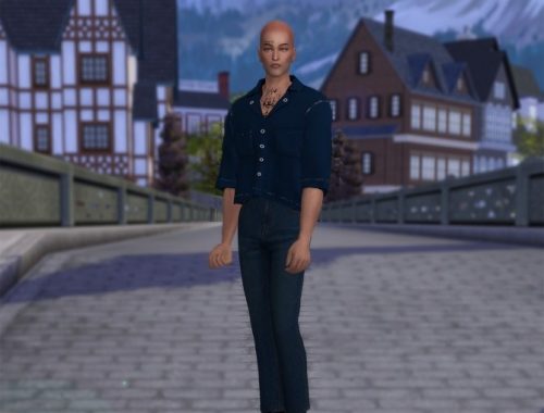 Topstitch Two Pocket Shirts M top at MINI SIMS