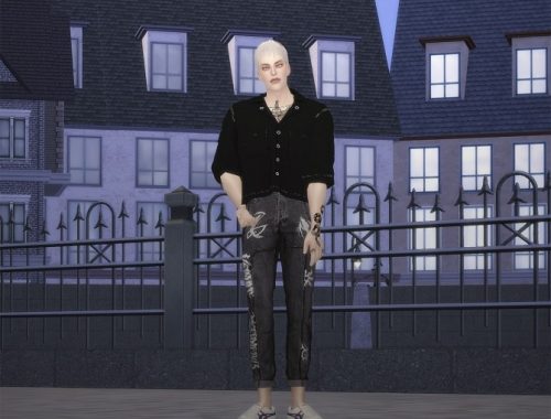 Topstitch Two Pocket Shirts M top at MINI SIMS