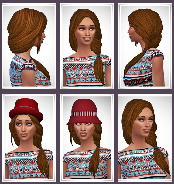 Topsy Tail Braid Hair Texture At Birksches Sims Blog The Sims 4 Catalog