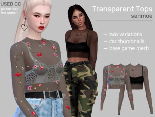 Transparent Tops