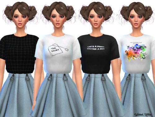 Trendy Cropped Tees - Mesh Needed