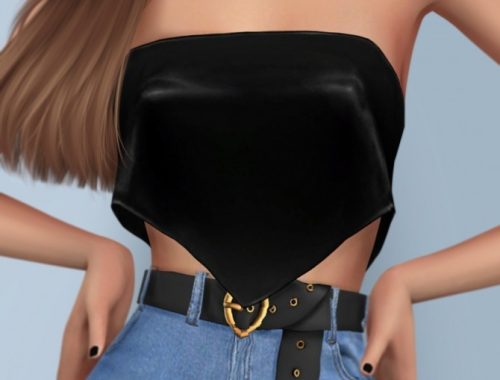 Triangle Strapless Top at GOPPOLS Me