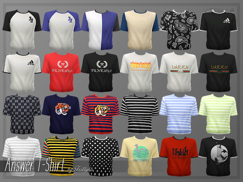 Trillyke - Answer T-Shirt - The Sims 4 Catalog