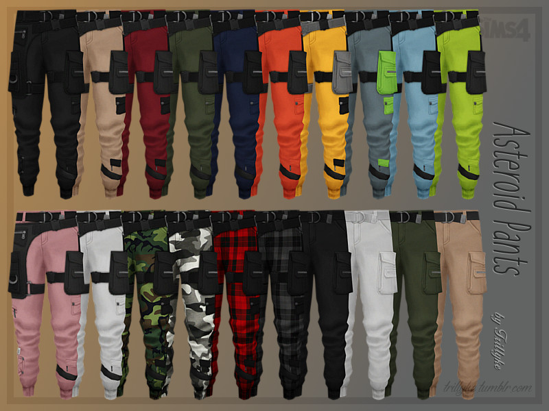 Trillyke - Asteroid Pants - The Sims 4 Catalog