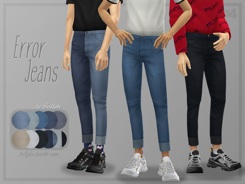 Trillyke - Error Jeans - The Sims 4 Catalog
