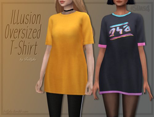 Trillyke - Illusion Oversized T-Shirt