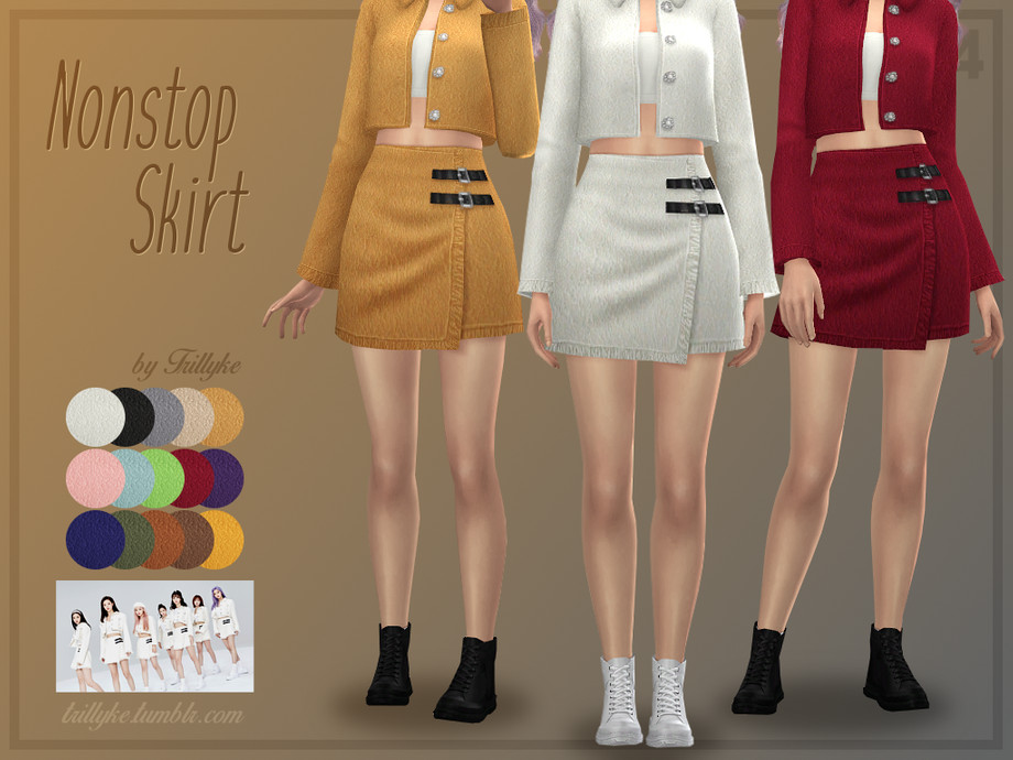 Trillyke Nonstop Skirt The Sims 4 Catalog