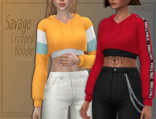 Trillyke - Savage Cropped Hoodie