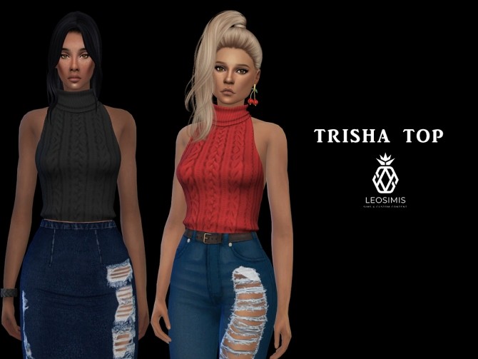 Trisha Top (P) at Leo Sims - The Sims 4 Catalog