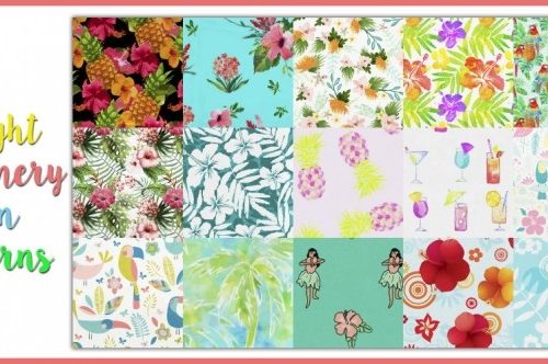 Tropical bedding at Deeliteful Simmer