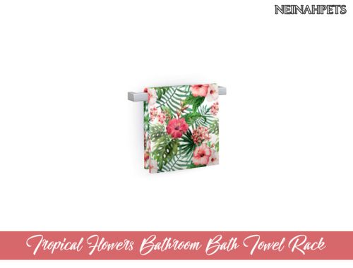 Tropical Flowers Bathroom Accessories