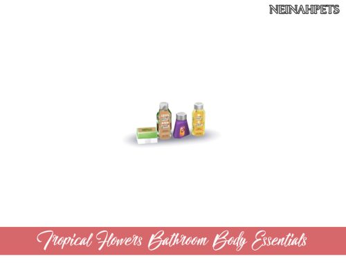Tropical Flowers Bathroom Accessories