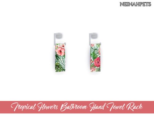 Tropical Flowers Bathroom Accessories