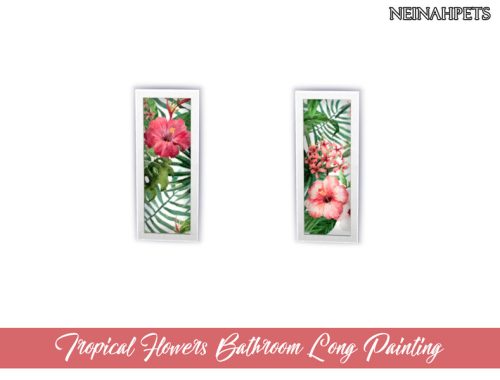 Tropical Flowers Bathroom Accessories
