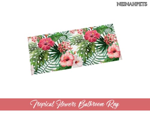 Tropical Flowers Bathroom Accessories