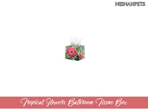 Tropical Flowers Bathroom Accessories