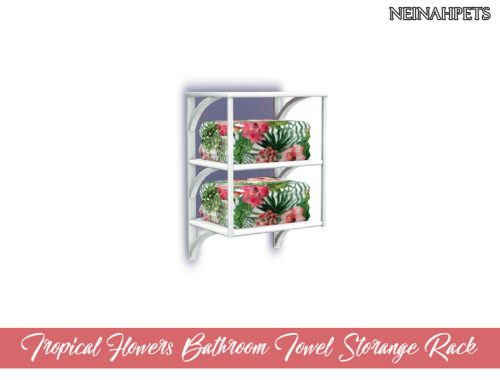 Tropical Flowers Bathroom Accessories