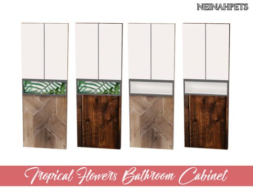 Tropical Flowers Bathroom