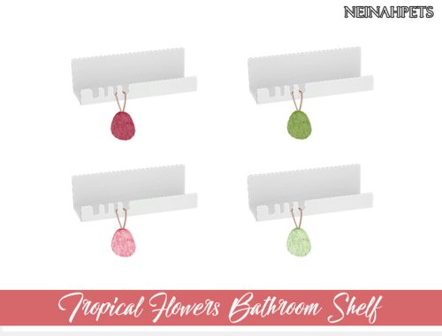 Tropical Flowers Bathroom