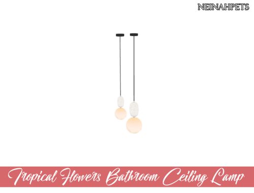 Tropical Flowers Bathroom