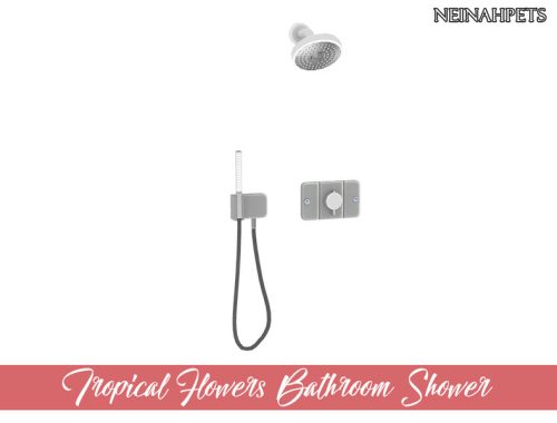 Tropical Flowers Bathroom