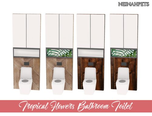 Tropical Flowers Bathroom