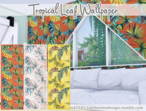 Tropical Leaf Wallpaper