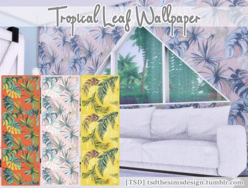 Tropical Leaf Wallpaper