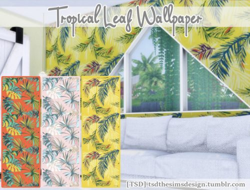 Tropical Leaf Wallpaper