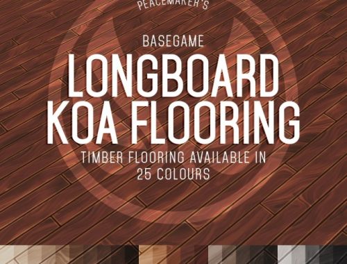 Tropical Living Koa Wood Flooring at Simsational Designs