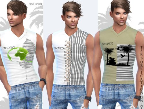 Tropics Men's Sleeveless T-shirt