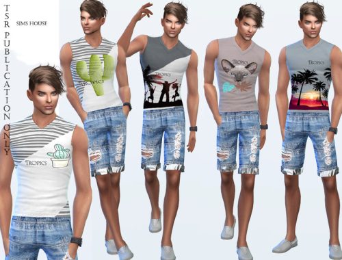 Tropics Men's Sleeveless T-shirt