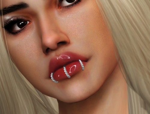 Trouble piercing set at Praline Sims