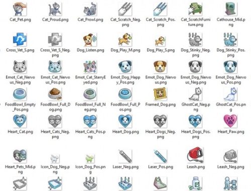 TS3/TS4 PETS Icons by Kaybarr