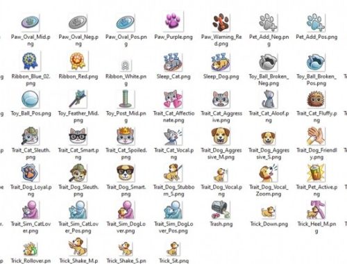 TS3/TS4 PETS Icons by Kaybarr