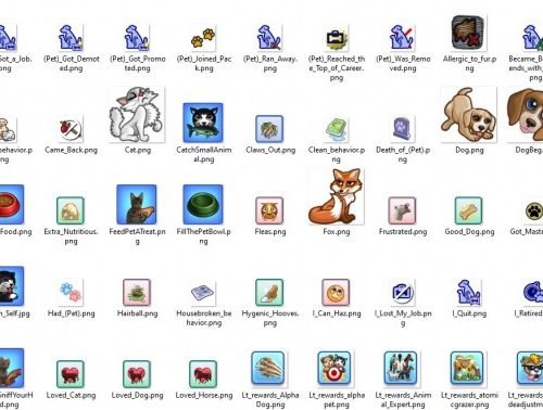 TS3/TS4 PETS Icons by Kaybarr